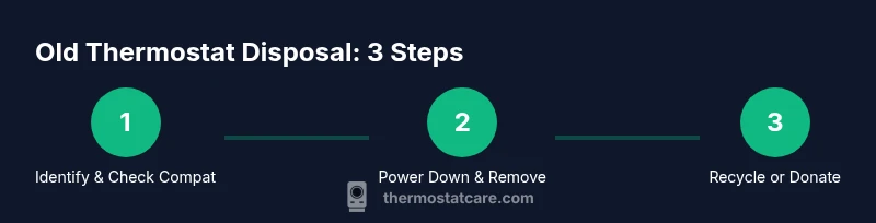 Process flow for disposing an old thermostat