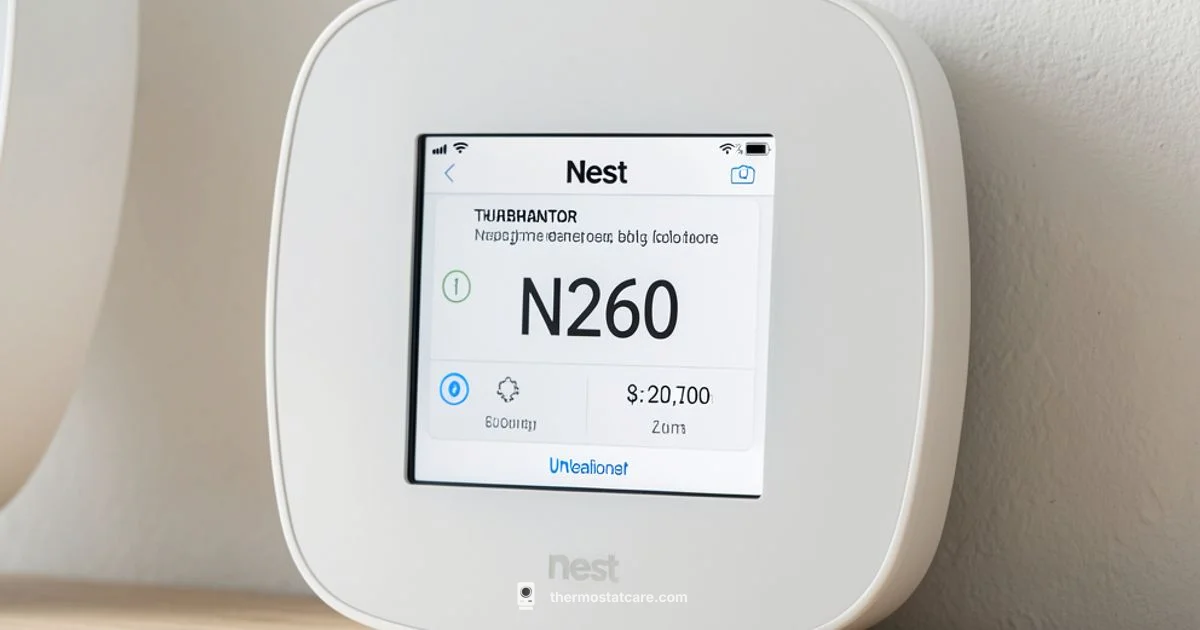 Note N260 Nest - Thermostat Care