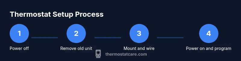 Tailwind infographic showing thermostat setup steps