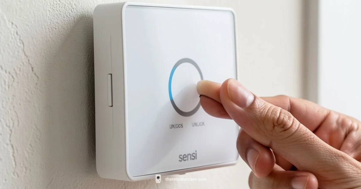 Unlock Sensi Thermostat - Thermostat Care