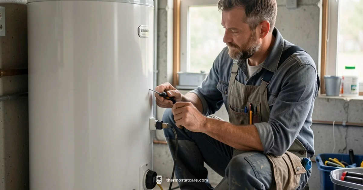 Replace Water Heater Thermostat - Thermostat Care