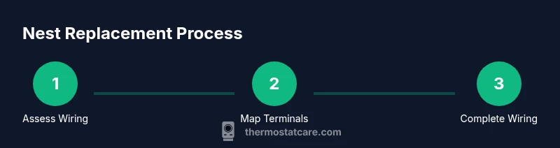 Process diagram for replacing Honeywell with Nest