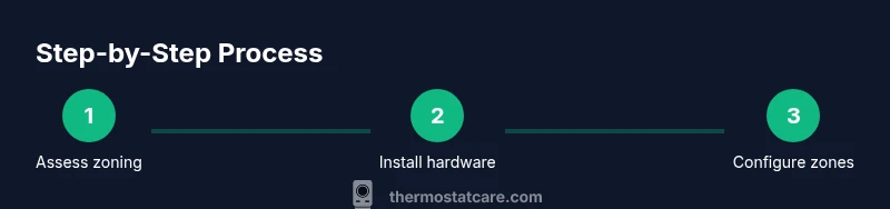 Process for installing thermostats on multiple floors