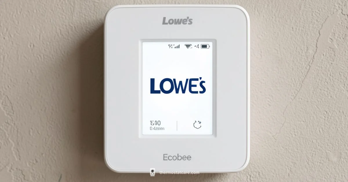 Ecobee at Lowe's - Thermostat Care