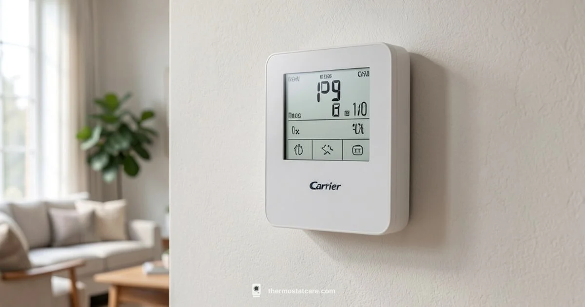 Carrier Thermostat Guide Carrier Thermostat Guide - Thermostat Care