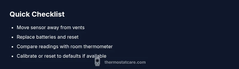 Checklist for fixing thermostat overcooling