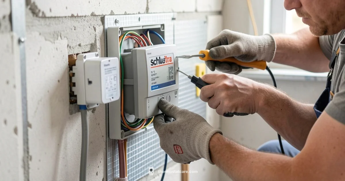 Ditra Heat Setup - Thermostat Care