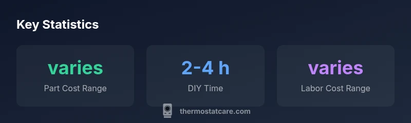 Key statistics about car thermostat replacement costs and time